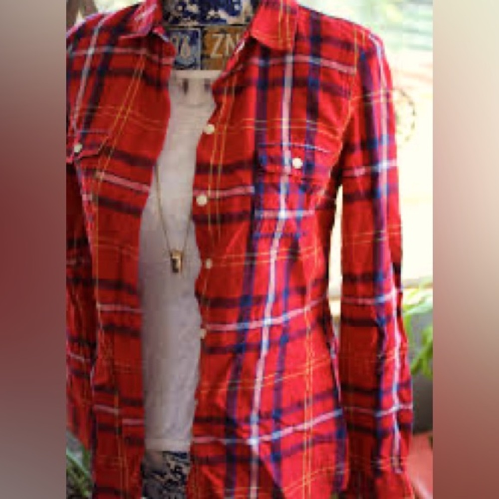 Old navy plaid top